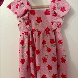 Zara Floral Pink Kids Dress